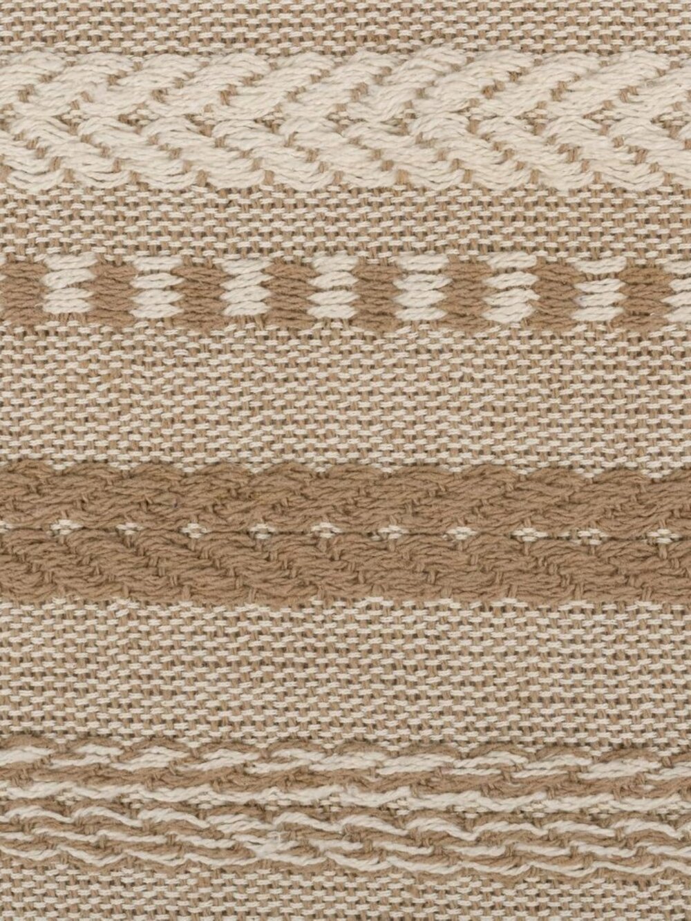 Farmhouse Braided Stripe Table Runner Collection, 15x72 15x77, Fringe Included, - Picture 6 of 11